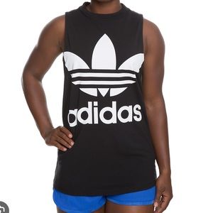 Adidas tank with large graphic NWT size L